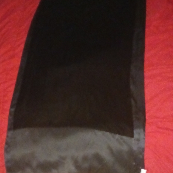 TALBOTS Black Silk Velvet Long Scarf/Wrap - Picture 9 of 13